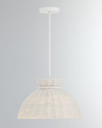 Reese 1-Light Matte White Pendant, 16"