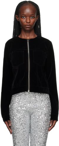 We11done Black Collarless Jacket