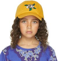 Mini Rodini Kids Yellow Rose Cap