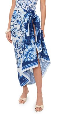 FARM Rio Porcelain Garden Sarong Porcelain Garden Blue One Size