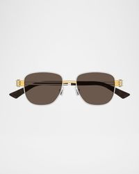 Rectangle Metal Sunglasses