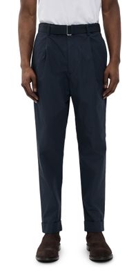 Officine Generale Hugo Cotton Poplin Piece Dye Pants Dark Navy 52