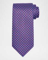 Men's Connected Geometric Silk Tie