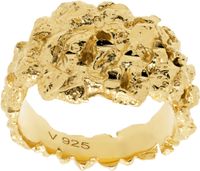 Veneda Carter Bague VC012 dorée exclusive à SSENSE