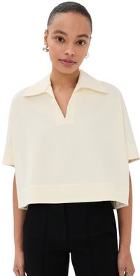 Jil Sander Short Sleeve Polo Chalk 38