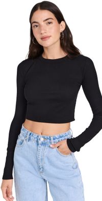 Cotton Citizen Verona Crop Shirt Jet Black L