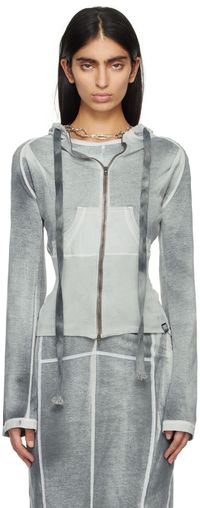 KNWLS Pull à capuche Raze gris