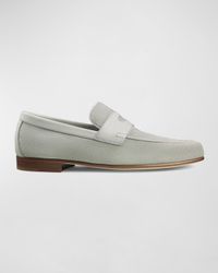 Men's Soft Suede Penny Loafers