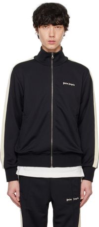 Palm Angels Black Classic Logo Track Jacket