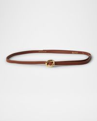 Orbite Skinny Leather Belt