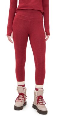 Varley Always Warm Base Layer Leggings Red Dahlia Marl XXS