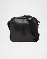 Men's Niki YSL Cube Camera Bag in Leather