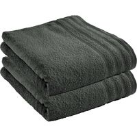 Coton Pur - Drap de bain 100 coton peigné - Taille 90x150 - Gris