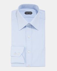 Men's Solid Poplin Dress Shirt