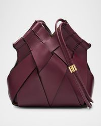 Charlotte Woven Leather Crossbody Bag