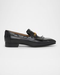 Men's Leather VLogo-Bit Loafers