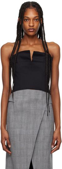 RECTO Camisole écourtée noire