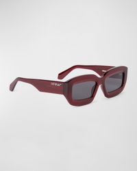 Charlotte Rectangle Acetate Sunglasses