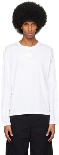 Craig Green White Eyelet Long Sleeve T-Shirt