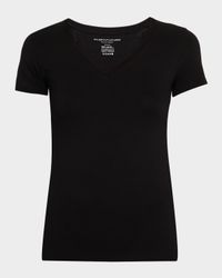 Soft Touch Short-Sleeve V-Neck Top