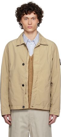 Stone Island Beige Light Compact Touch Poly-TC Jacket