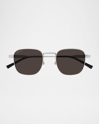 Men's GG1876S Metal Round Sunglasses