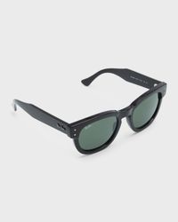 Men's Acetate Square Sunglasses