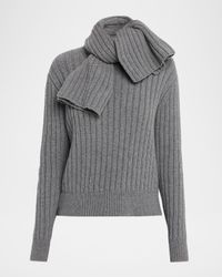 Ryan Scarf Cashmere Rib Sweater