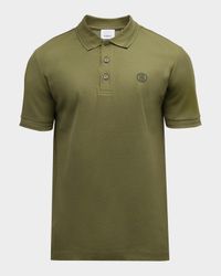 Men's Eddie Polo Shirt with Check Placket