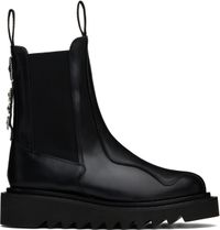 Toga Virilis SSENSE Exclusive Black Ankle High Chelsea Boots