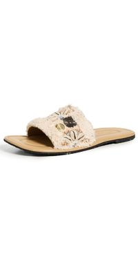 Free People Shipwreck Surf Shell Sandals Chalk 9