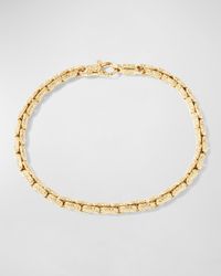Men's 18K Yellow Gold Filigree Chain Bracelet