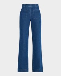 Nicole Mid-Rise Denim Bootcut Pants