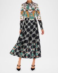 Lexis Multi-Print Eco Twill Midi Dress