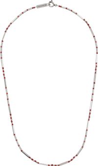 Isabel Marant Silver & Red Sergio Necklace