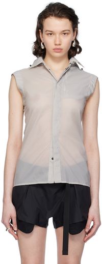 JOHANNA PARV Gray Hood Vest