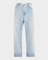 Men's Wide-Leg Denim Jeans