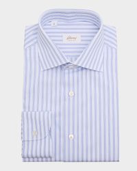 Men's Cotton Multi-Stripe Dress Shirt