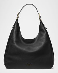 Nolita Large Pebbled Leather Hobo Shoulder Bag