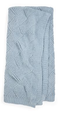 Barefoot Dreams CozyChic Diamond Weave Throw Moonbeam One Size