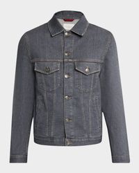 Men's Modern-Fit Denim Jacket