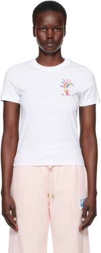 Casablanca T-shirt blanc à images Nature Teacher