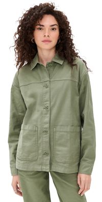 Z Supply On The Road Twill Jacket Hunter Green S