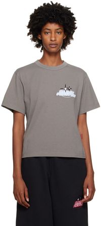 Heron Preston Gray Sponsor T-Shirt