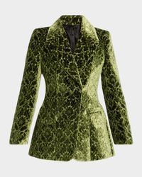 Virginia Baroque Velvet Double-Breasted Jacket