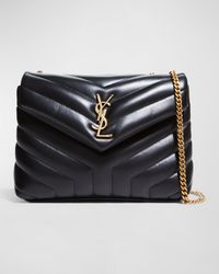 Loulou Small YSL Shoulder Bag in Quilted Leather