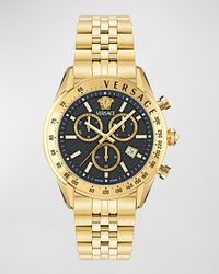Chrono Master IP Yellow Gold Bracelet Watch, 44mm