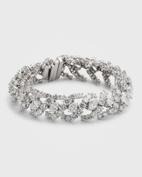 Estate Platinum Diamond Flex Bracelet