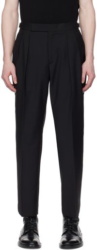 Paul Smith Black Pleated Trousers