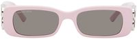 Balenciaga Pink Dynasty Rectangle Sunglasses